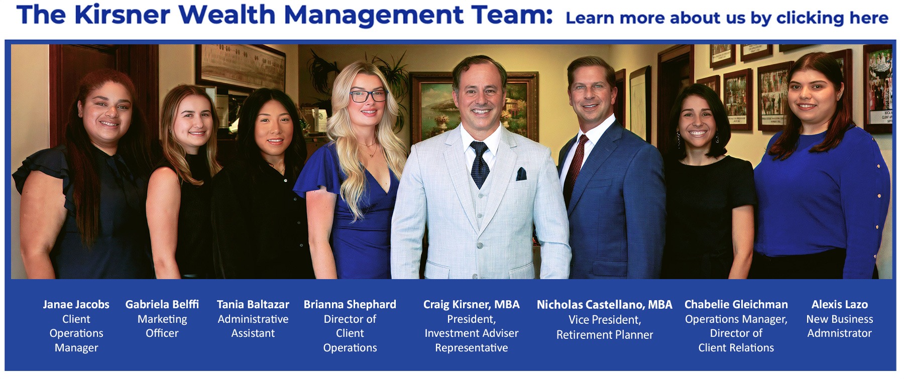 Kirsner Wealth Management Team