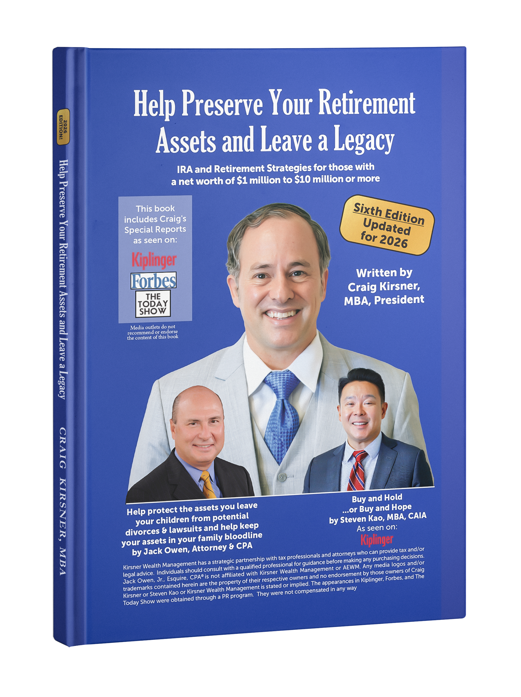 Kirsner Wealth Management_Book Mockup_Help Preserve Your Retirement Assets and Leave a Legacy
